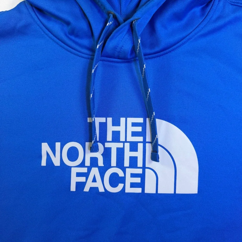 The North Face Mens Blue Logo Pullover Hoodie Fleece‎ Sweatshirt XL
